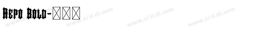 Repo Bold字体转换